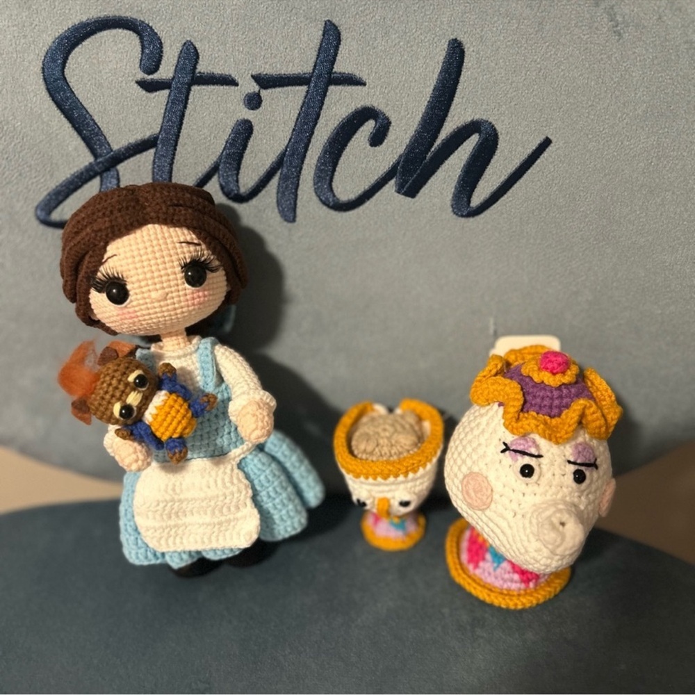 Crochet Doll Set with Characters